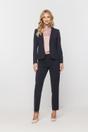 Classic navy blue suit trousers