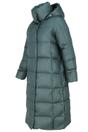 Płaszcz puchowy szmaragdowy