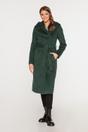 Zielony płaszcz z alpaką