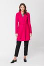 Bright pink coat with belt