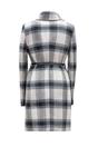Checked wool coat