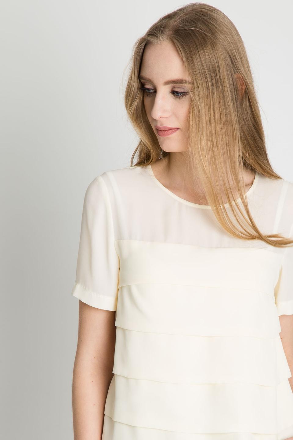 Elegancka bluzka w kolorze ecru